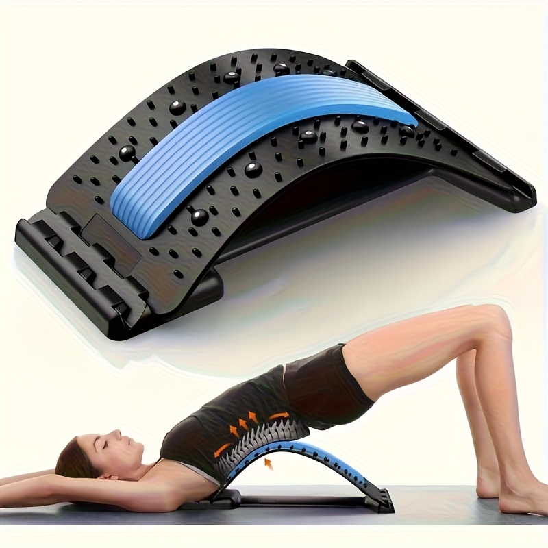 Home Gym Room - 3-niveau rugstretcher houdingcorrector lendensteun ergonomisch voor
