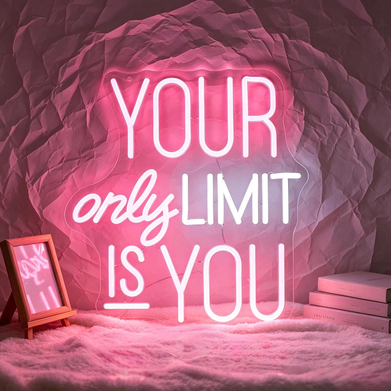 Home Gym Neon Sign - Je enige grens is jijzelf Neonbord