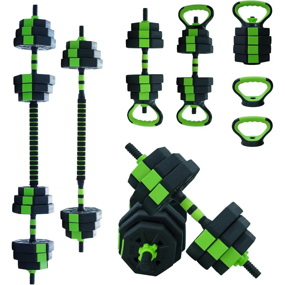 All In One Gym Home Equipment - All-in-One 44 lbs verstelbare dumbbellset: halterstang,