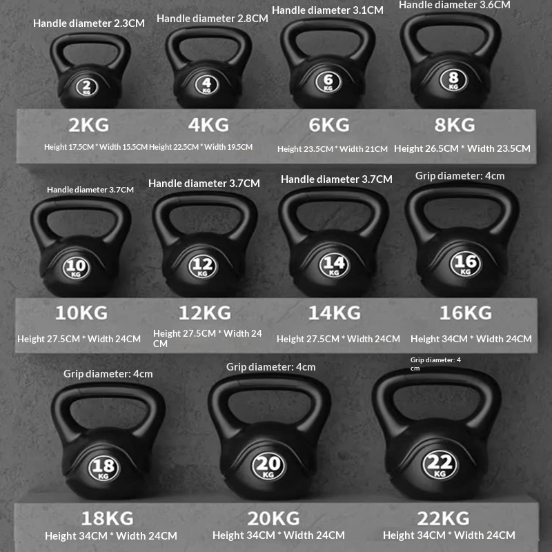Home Gym Room - 2026 Fitness Verstelbare 8kg Kettlebell Ergonomische