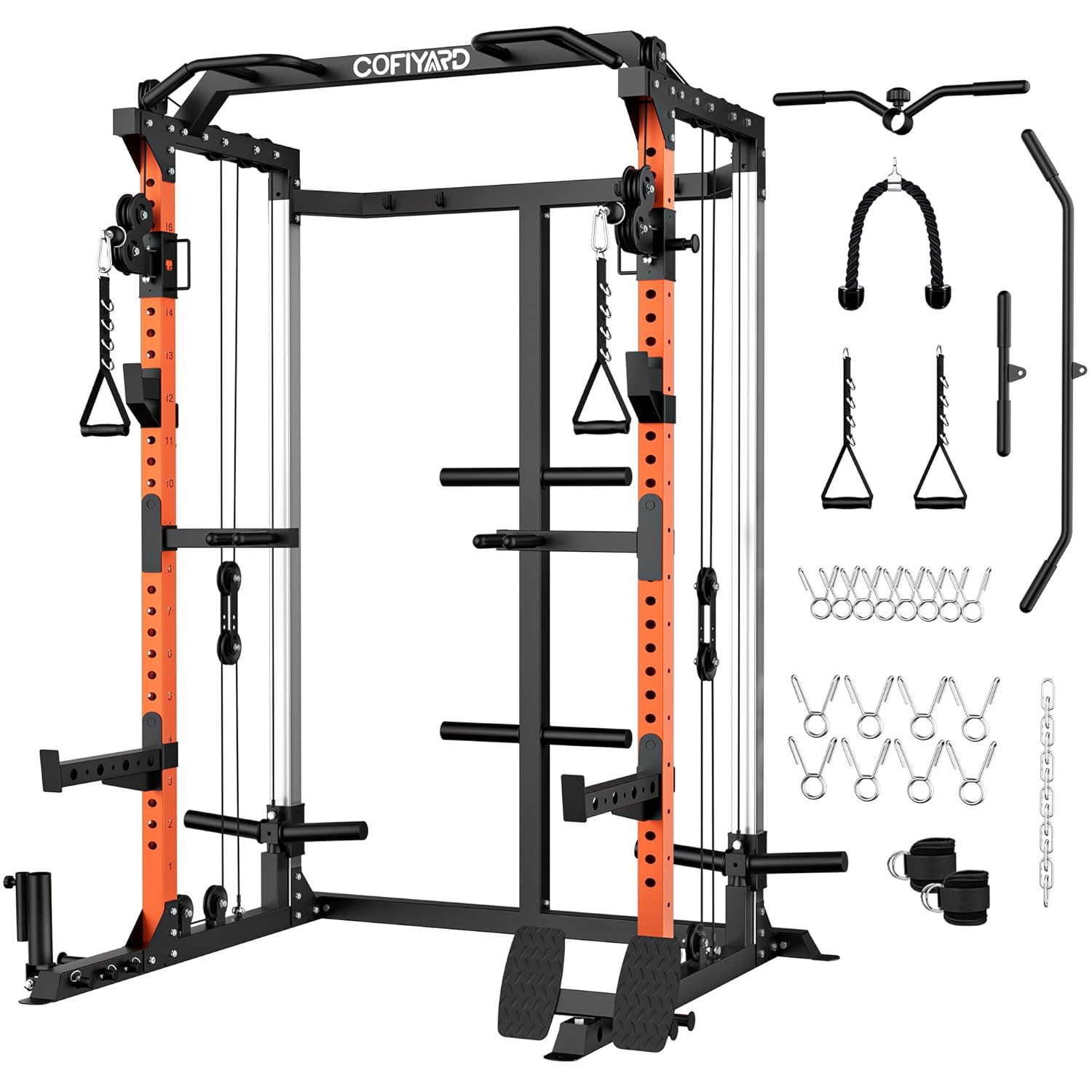 Home Gym Pulley System - Power Cage, Power Rack met Dubbel