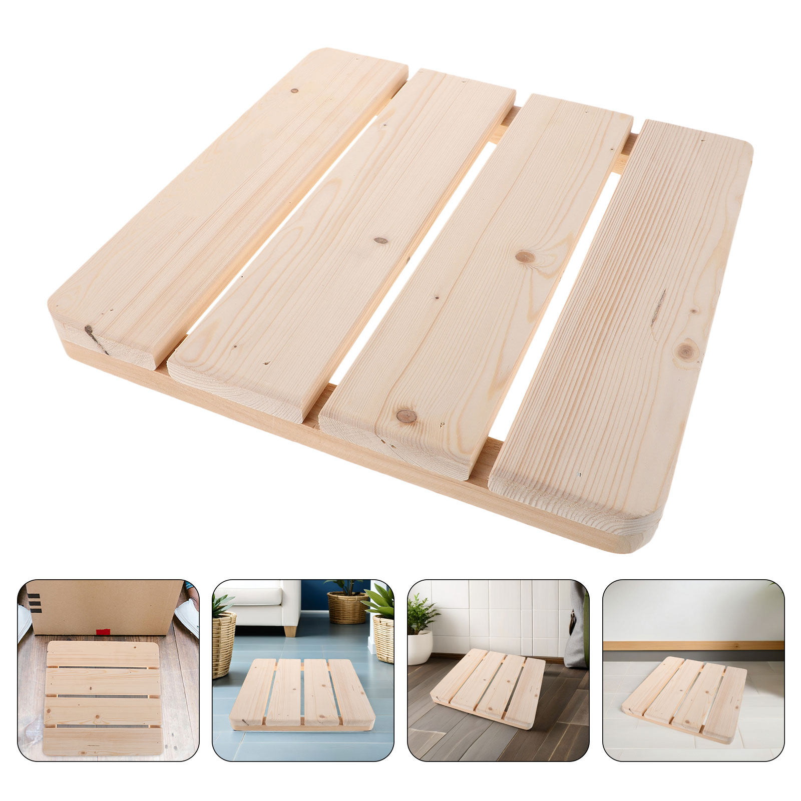 Sauna Home Gym - 2 stuks massief houten douchevloermat badkamer