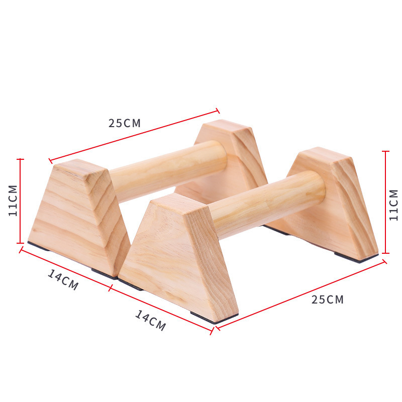 Push Up Stand Bar - Houten push-up steunstandaards Gepersonaliseerde parallettes Bars