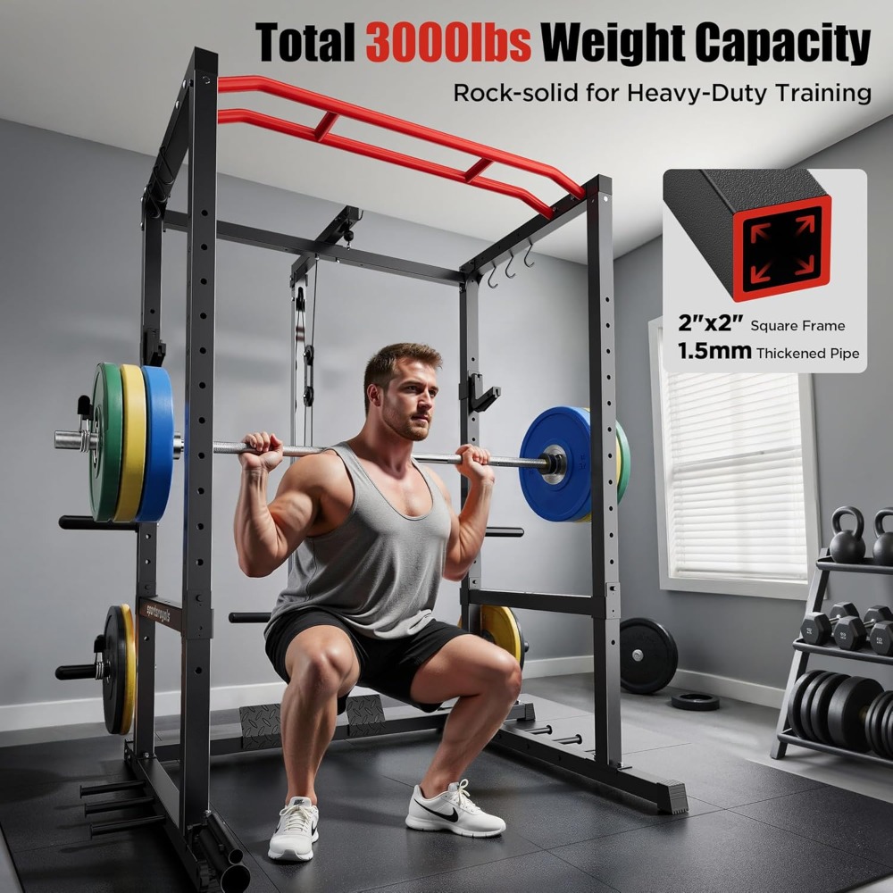 Multifunctionele Power Cage Sq - Home Gym Pulley System recensie en prijs