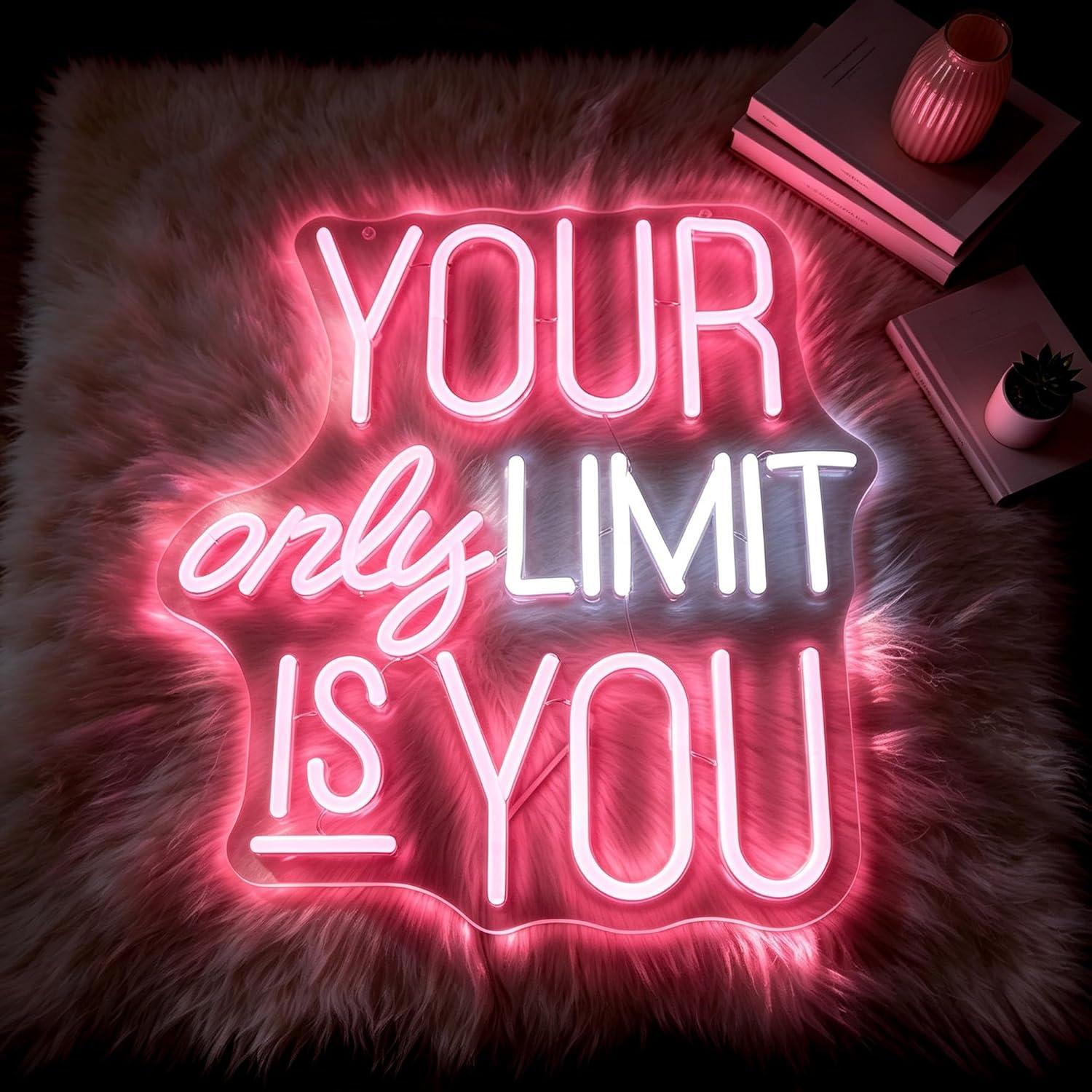 Je enige grens is jijzelf Neon - Home Gym Neon Sign recensie en prijs