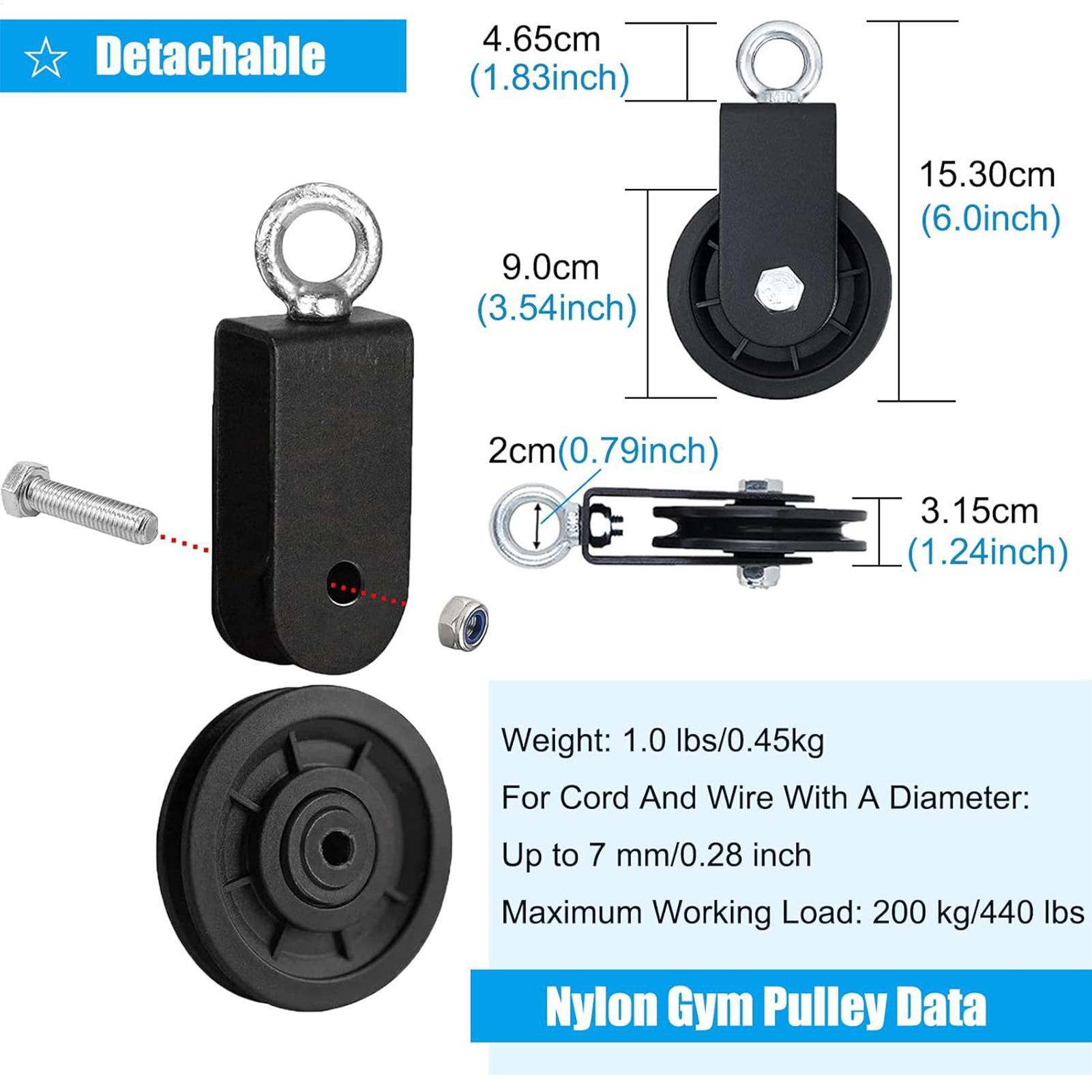 Gym Katrolwiel Zwaar uitgevoer - Home Gym Pulley System recensie en prijs