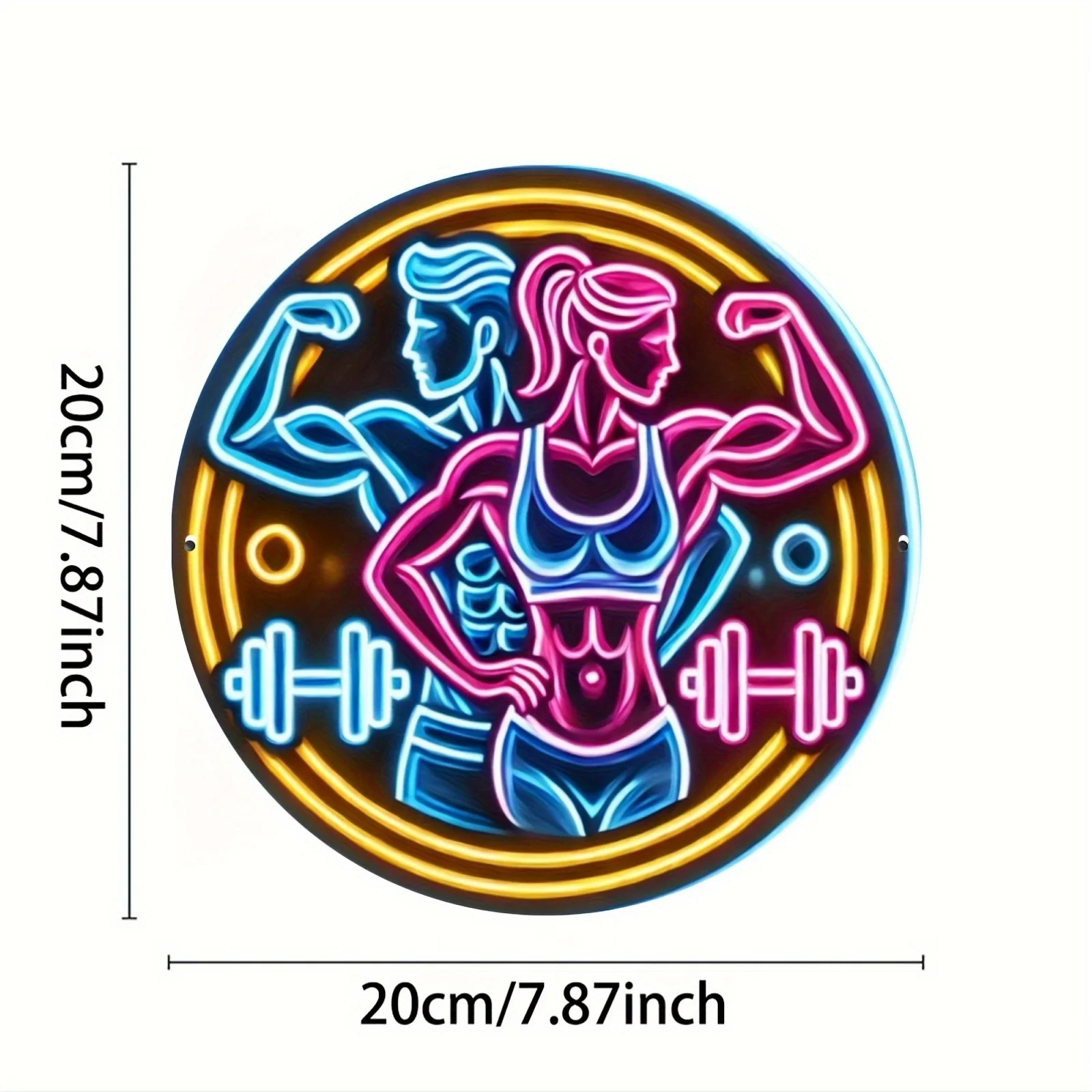 2D metalen bord fitness gym ne - Home Gym Neon Sign recensie en prijs