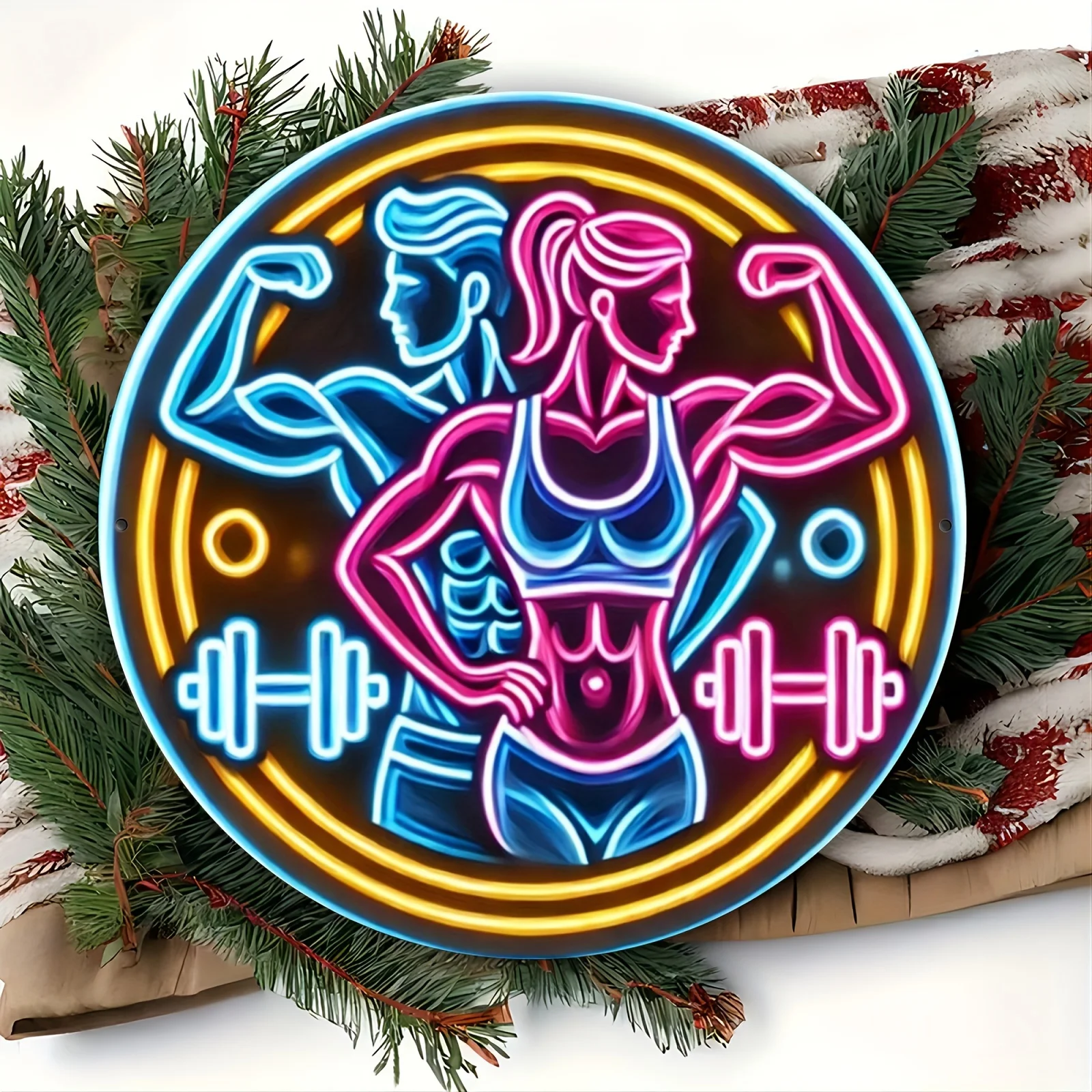 2D metalen bord fitness gym ne - Home Gym Neon Sign recensie en prijs