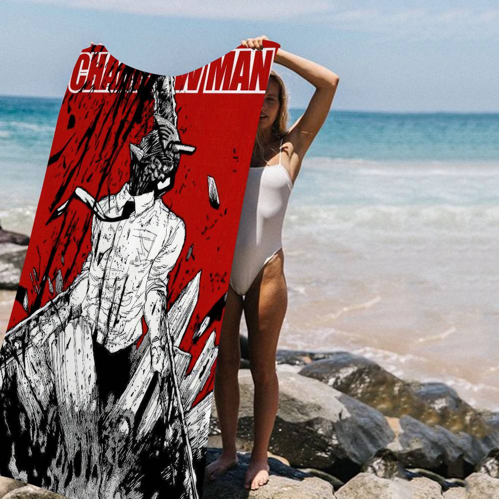 Anime Chainsaw Man Strandlaken - Sauna Home Gym recensie en prijs