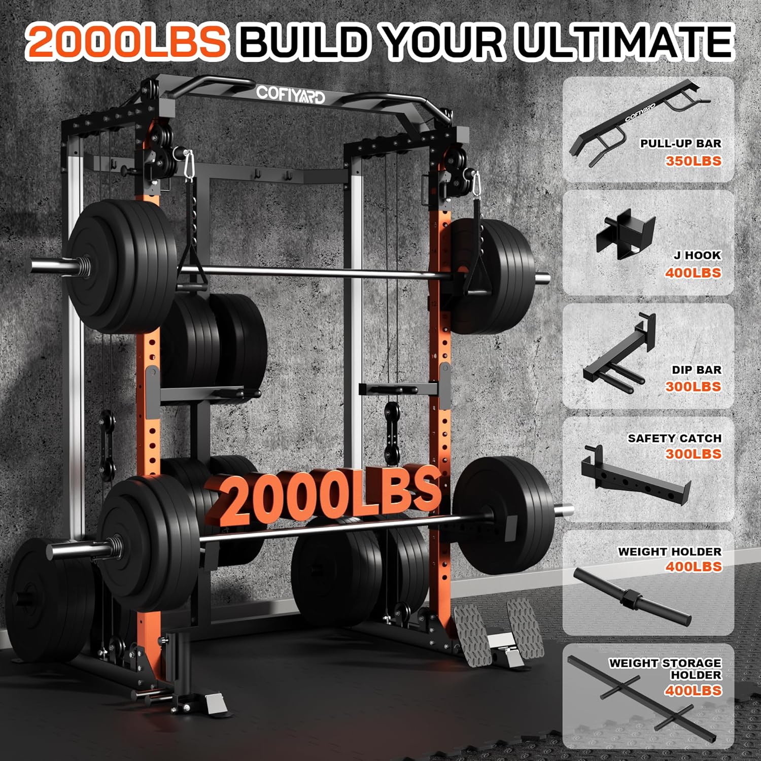 Power Cage, Power Rack met Dub - Home Gym Pulley System recensie en prijs