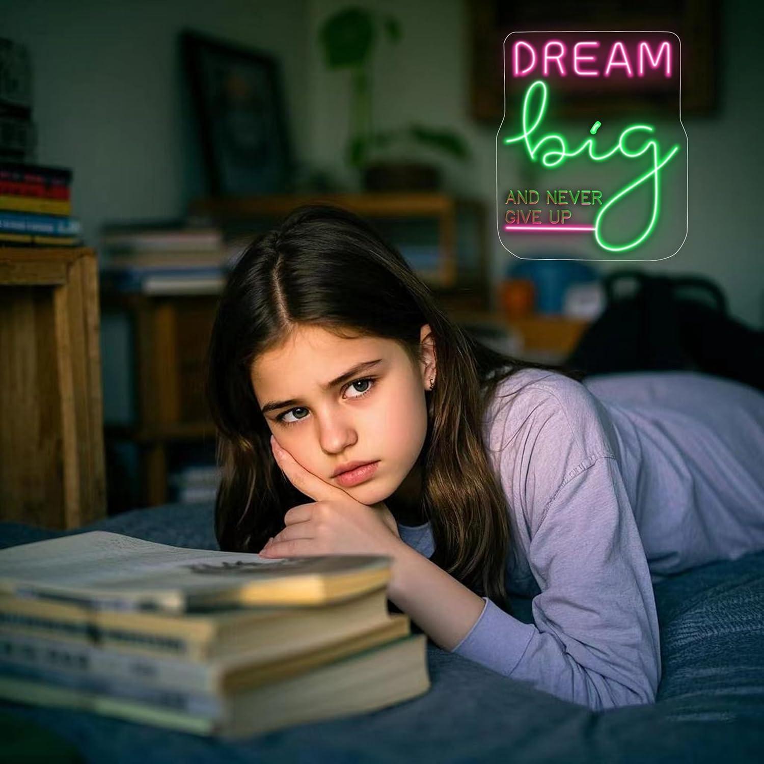 Dream Big Neon Sign Motivatie  - Home Gym Neon Sign recensie en prijs
