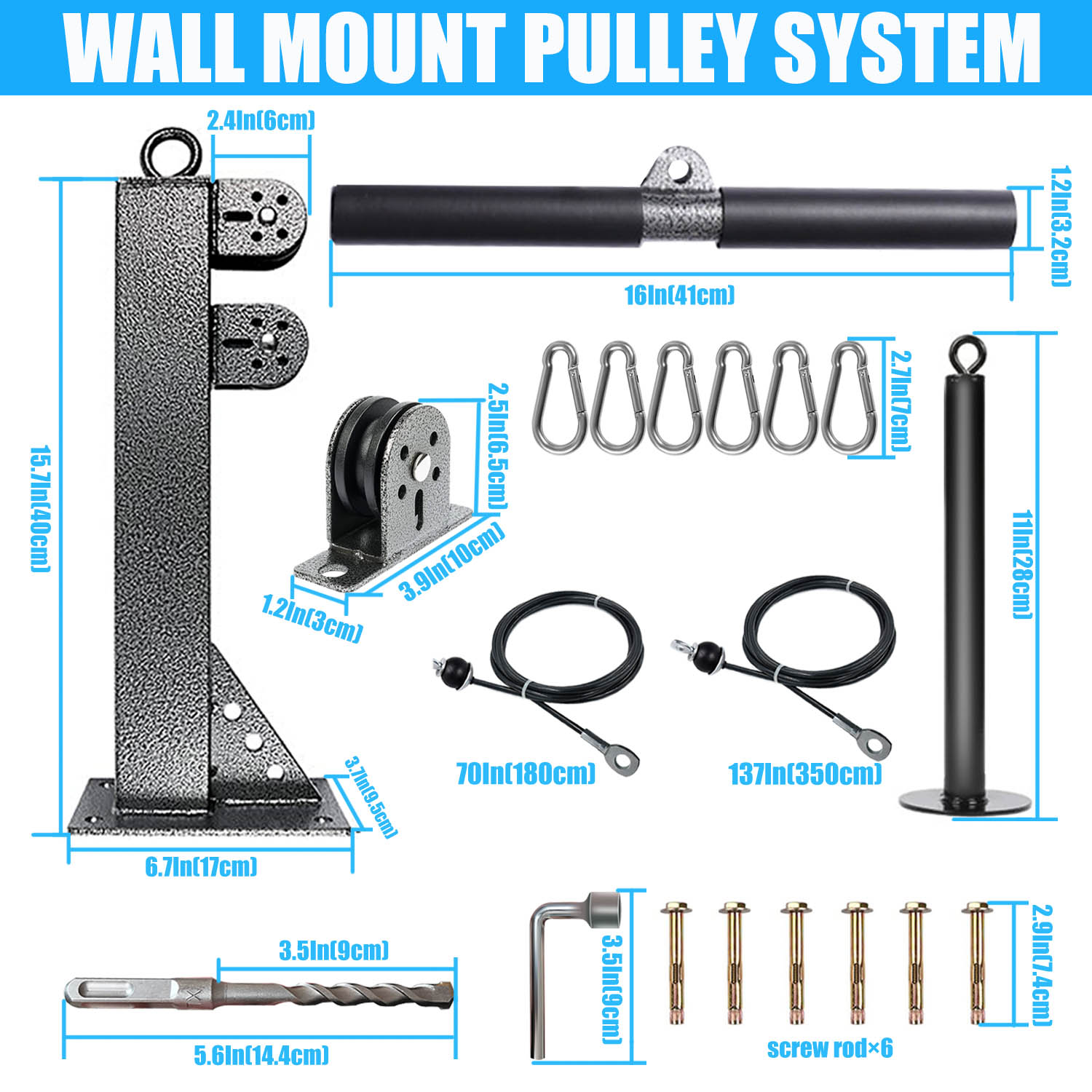 Fitness wandgemonteerd katrols - Home Gym Pulley System recensie en prijs