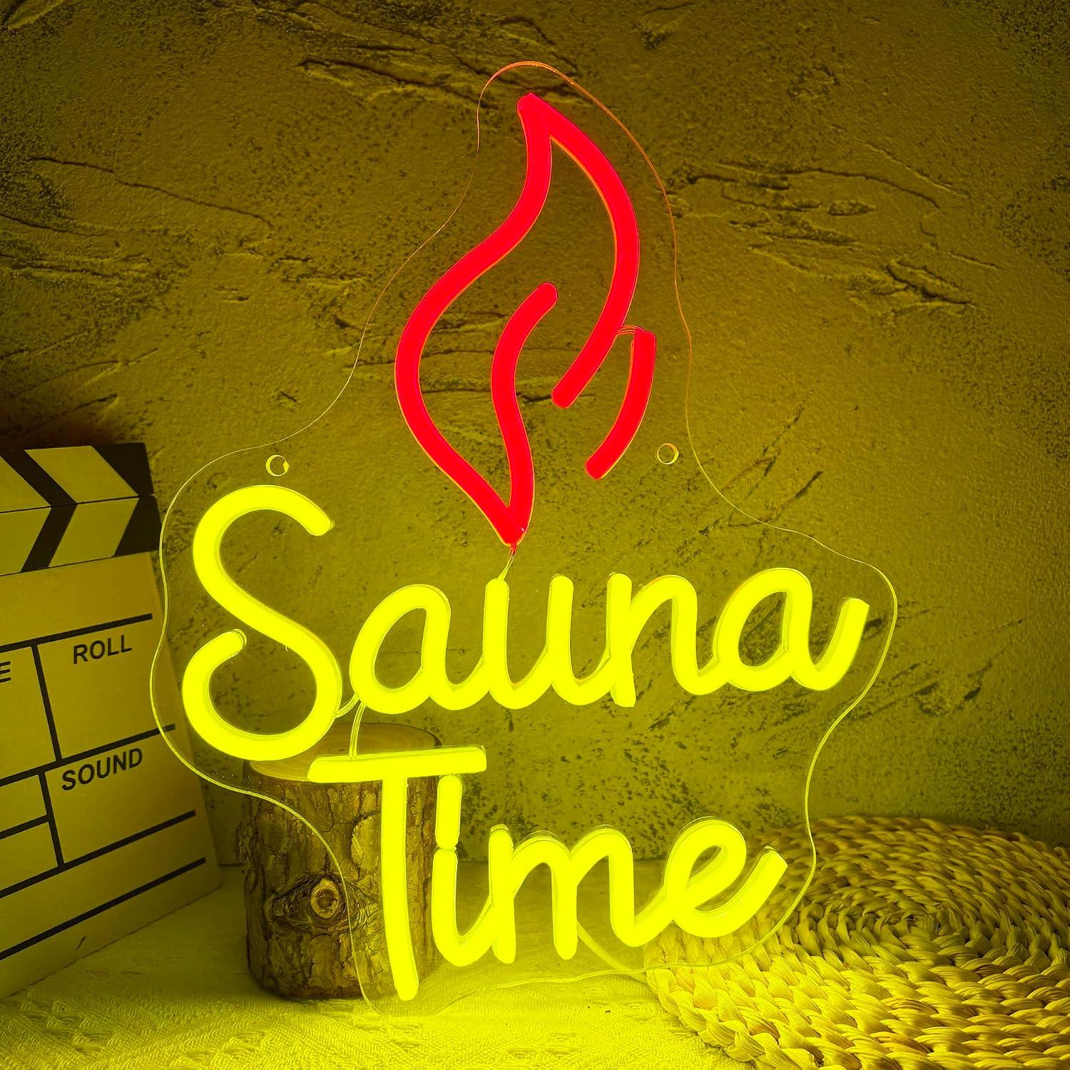 Sauna Tijd Neonbord USB Dimbar - Sauna Home Gym recensie en prijs