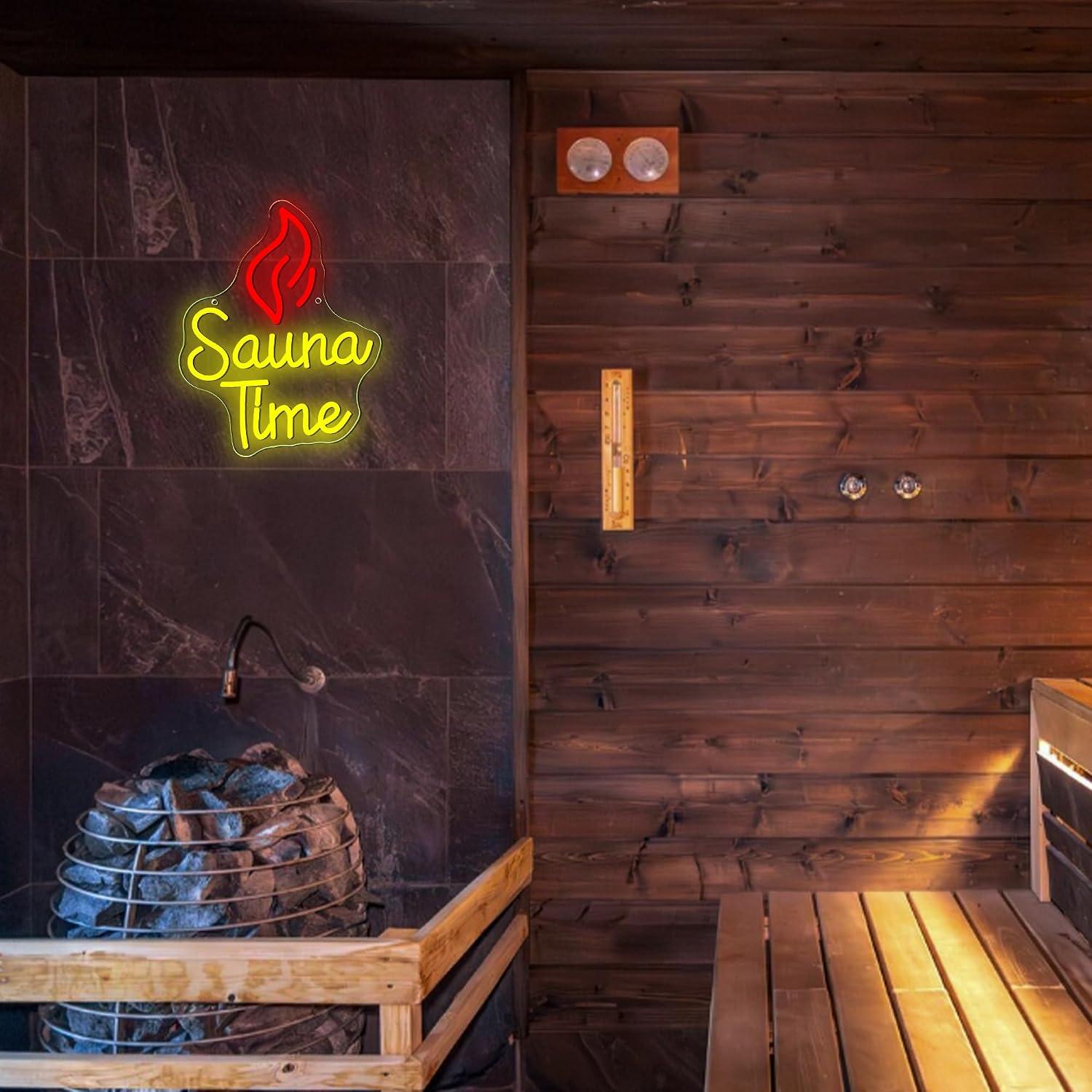 Sauna Tijd Neonbord USB Dimbar - Sauna Home Gym recensie en prijs
