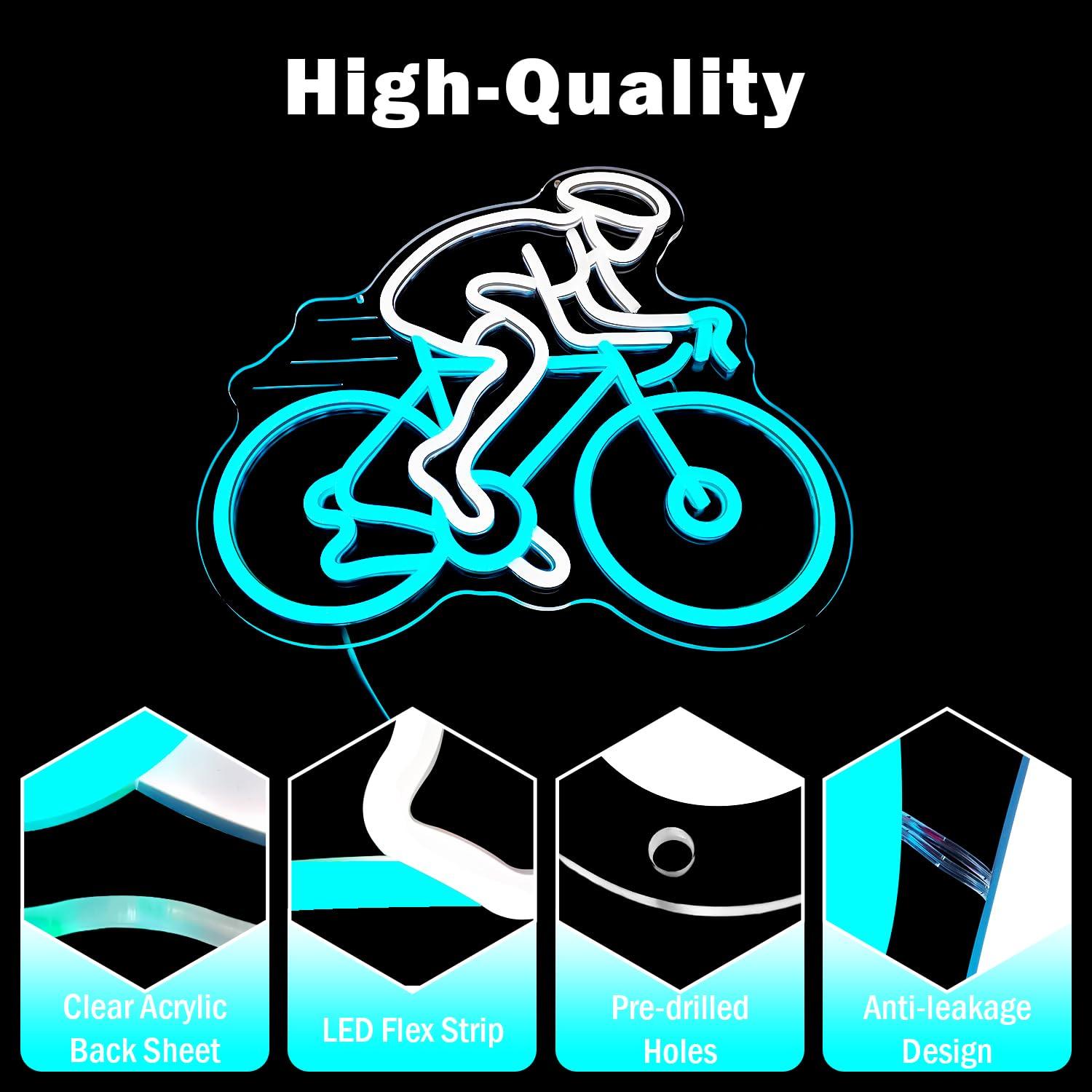 Fietsend fietser neonbord dimb - Home Gym Neon Sign recensie en prijs